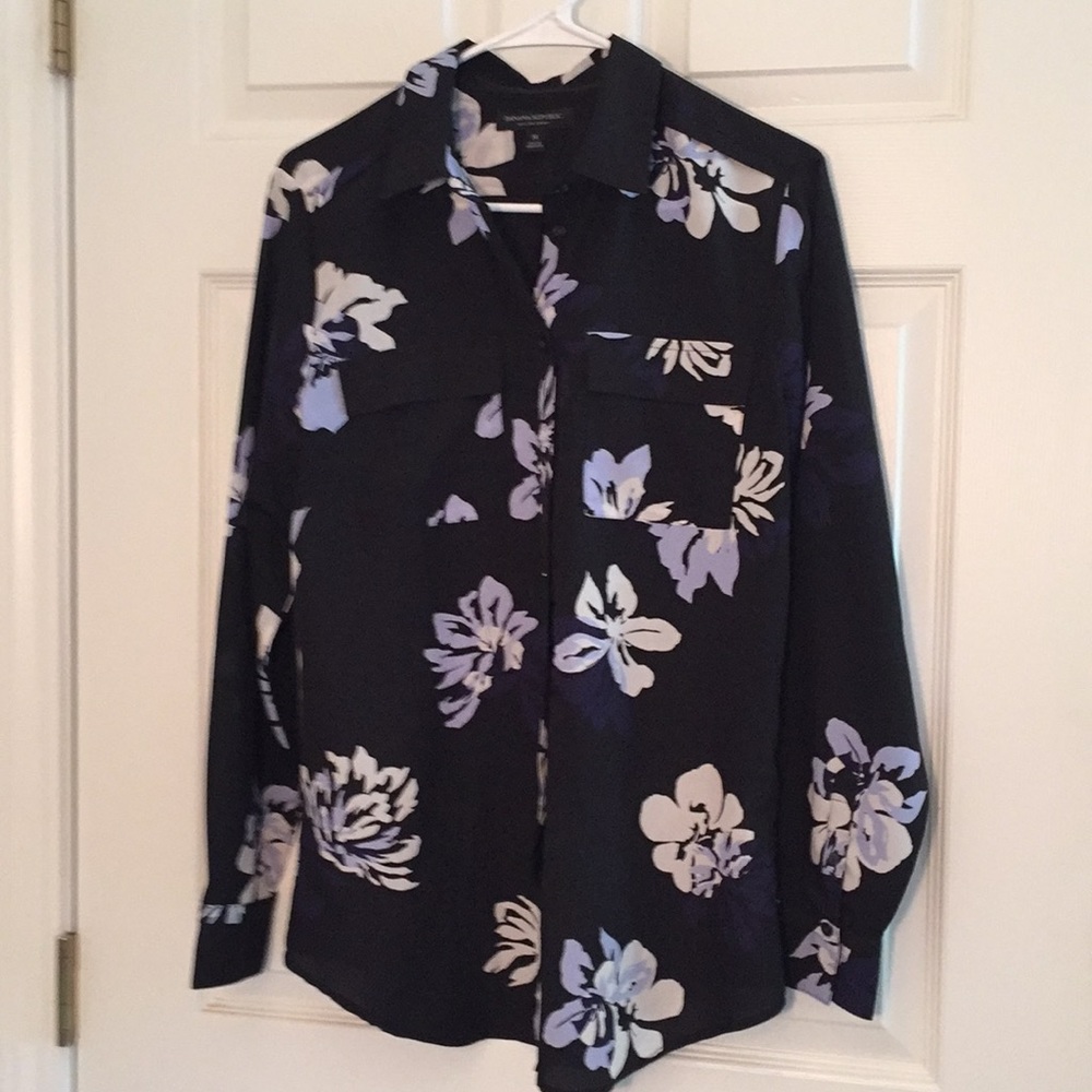 Floral button up blouse